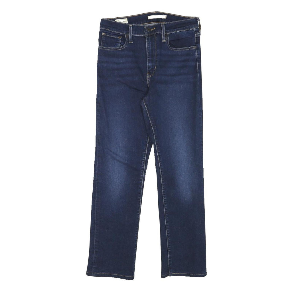 LEVI'S Womens Regular Blue Denim Medium Wash Jeans W26 L25 Classic Zip Closure