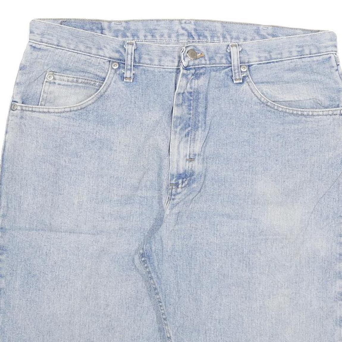 WRANGLER Mens Light Blue Denim Casual Shorts 2XL W36 Cotton Blend Summer