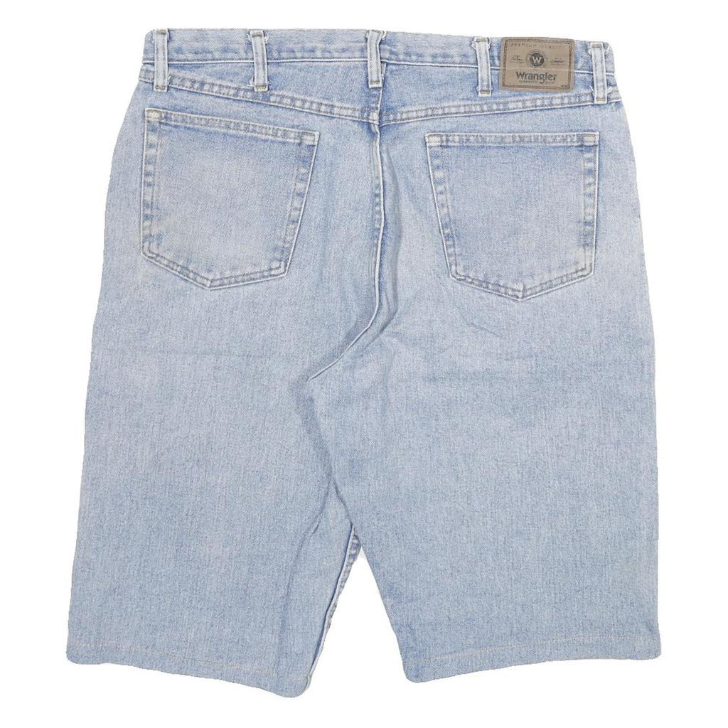 WRANGLER Mens Light Blue Denim Casual Shorts 2XL W36 Cotton Blend Summer