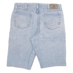 WRANGLER Mens Light Blue Denim Casual Shorts 2XL W36 Cotton Blend Summer