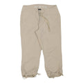 ARIZONA JEAN COMPANY Womens Beige Casual Shorts S W28 Drawstring Pockets Cropped