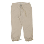 ARIZONA JEAN COMPANY Womens Beige Casual Shorts S W28 Drawstring Pockets Cropped