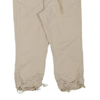 ARIZONA JEAN COMPANY Womens Beige Casual Shorts S W28 Drawstring Pockets Cropped