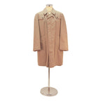PLUCO Mens Beige Classic Cotton Blend Jacket L Button Closure Plain Elegant