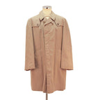 PLUCO Mens Beige Classic Cotton Blend Jacket L Button Closure Plain Elegant