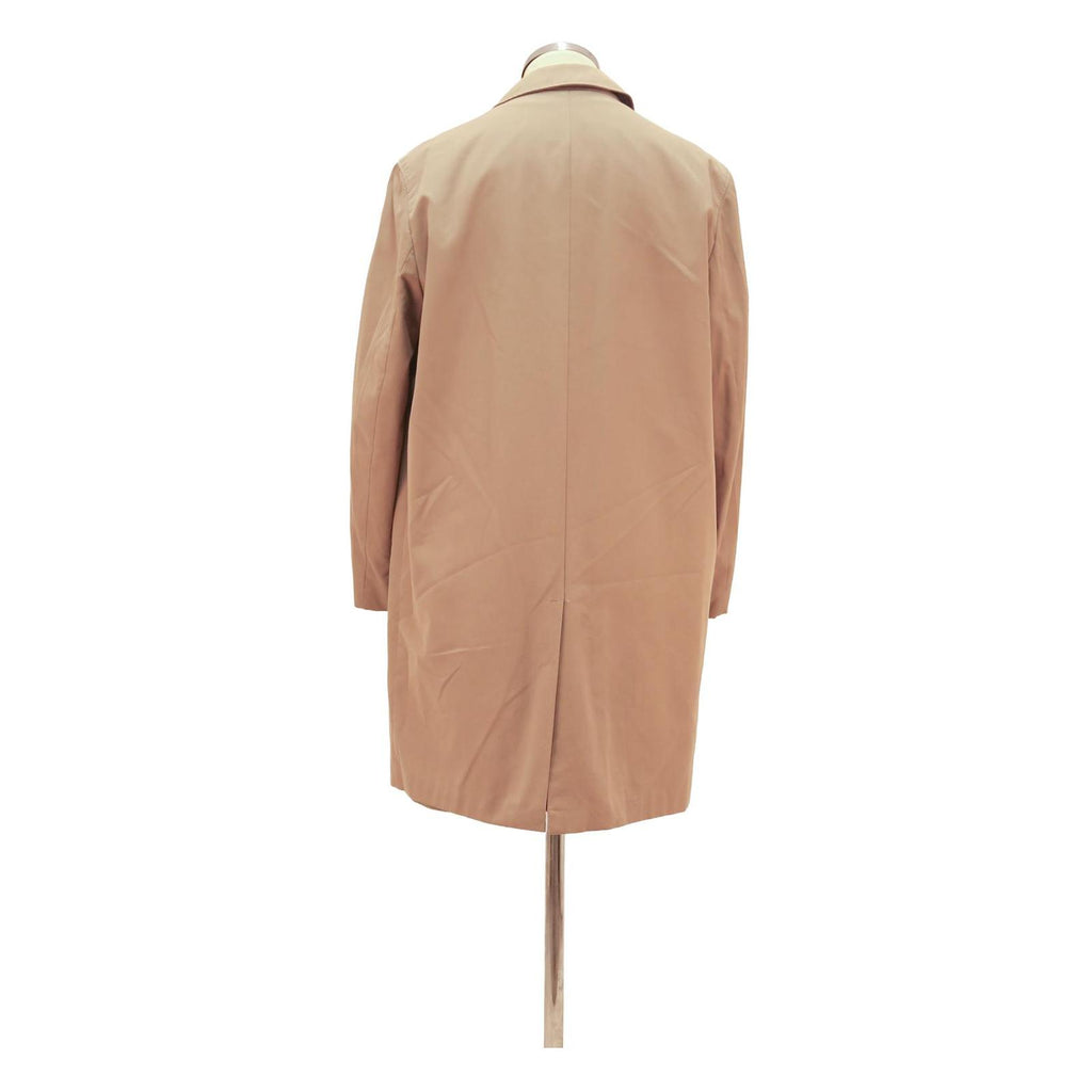 PLUCO Mens Beige Classic Cotton Blend Jacket L Button Closure Plain Elegant