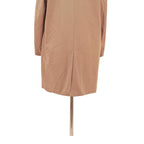 PLUCO Mens Beige Classic Cotton Blend Jacket L Button Closure Plain Elegant