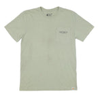 CARHARTT Mens Green Pocket T-Shirt S Short Sleeve Crew Neck Logo Graphic