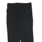 CARHARTT Mens Black Cotton Blend Relaxed Straight Trousers W40 L32 Workwear