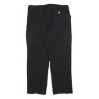 CARHARTT Mens Black Cotton Blend Relaxed Straight Trousers W40 L32 Workwear