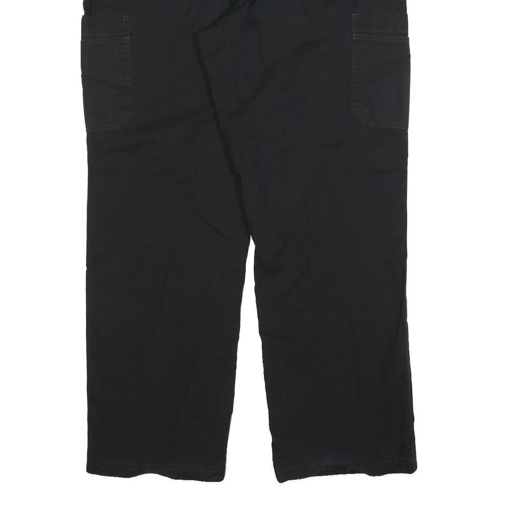 CARHARTT Mens Black Cotton Blend Relaxed Straight Trousers W40 L32 Workwear