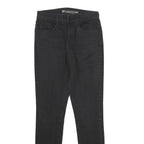 LEVI'S Womens Hi-Rise Skinny Slim Black Denim W25 L30 Stretch Cotton Blend Jeans