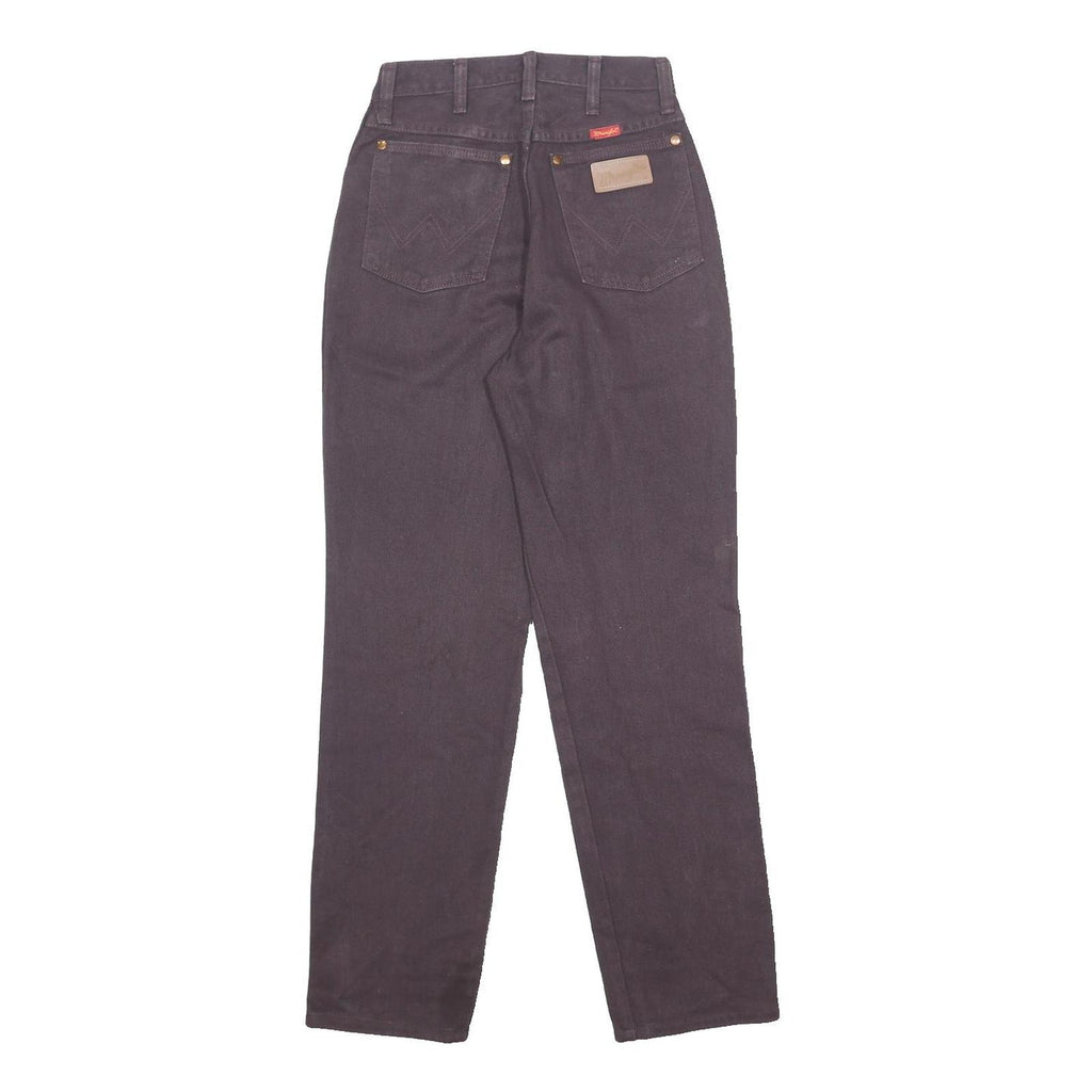 WRANGLER Womens Regular Fit Cotton Denim Black W25 L32 Classic Zip Jeans