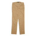 TOMMY HILFIGER Womens Cotton Blend Beige Slim Straight Trousers W28 L30 Classic