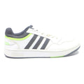 ADIDAS Court Point Mens Low Top Trainers White Black & Lime Green Leather UK 6.5