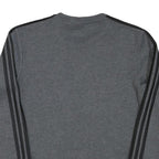 ADIDAS Mens Grey Sweatshirt Crew Neck M Cotton Blend Athletic Pullover
