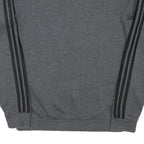 ADIDAS Mens Grey Sweatshirt Crew Neck M Cotton Blend Athletic Pullover