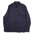 TED BAKER Mens Shirt Blue Crazy Pattern Long Sleeve M
