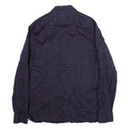 TED BAKER Mens Shirt Blue Crazy Pattern Long Sleeve M