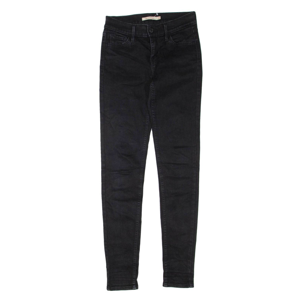 LEVI'S 710 Womens Jeans Black Regular Skinny W25 L30