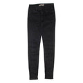 LEVI'S 710 Womens Jeans Black Regular Skinny W25 L30