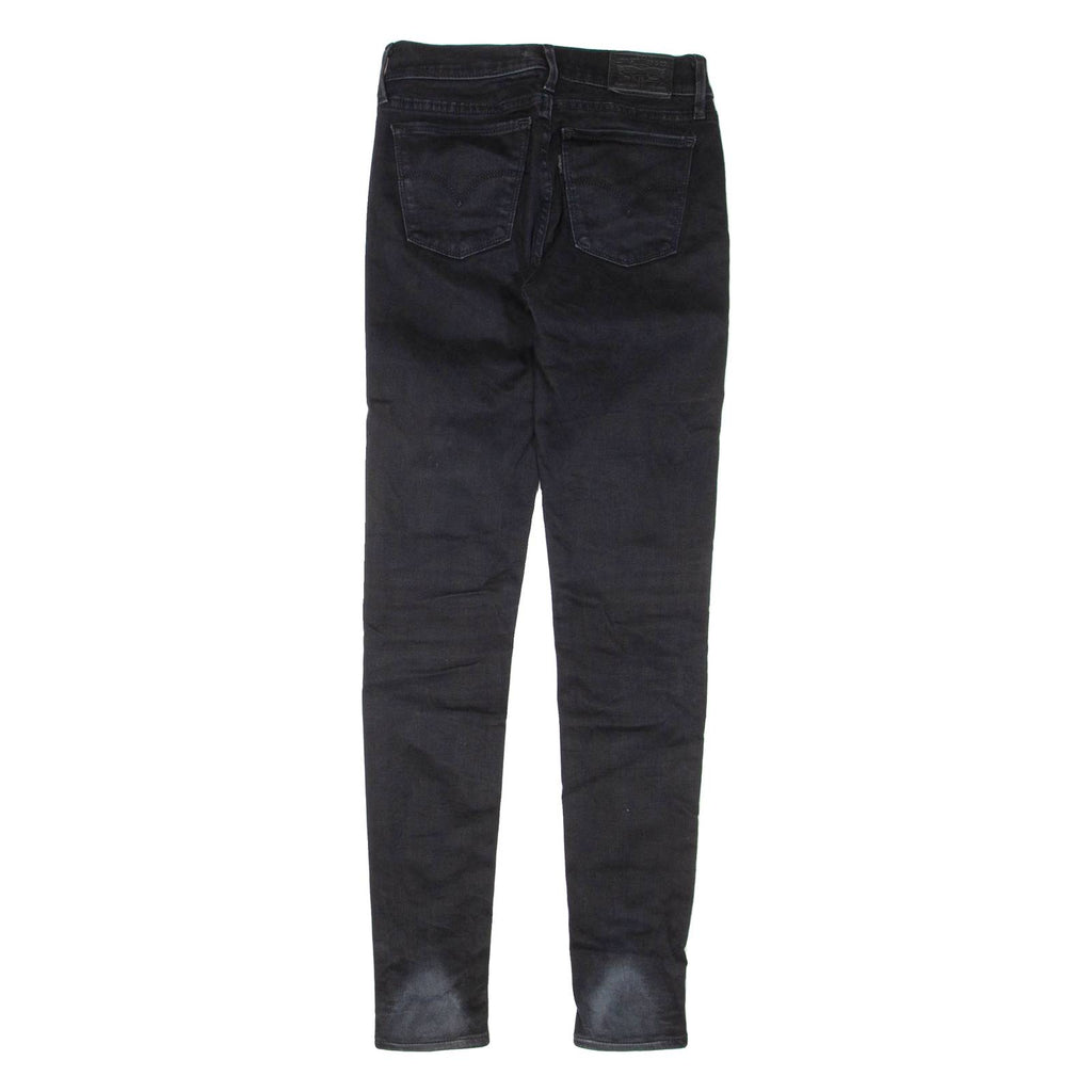LEVI'S 710 Womens Jeans Black Regular Skinny W25 L30