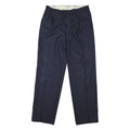 Mens Navy Regular Fit Polyester Shirt Button Closure Trousers W30 L32 Formal