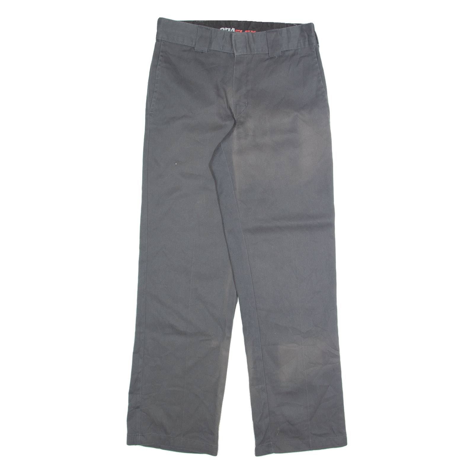 DICKIES Chino Womens Trousers Grey Regular Straight W28 L28