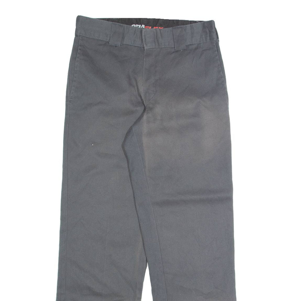 DICKIES Chino Womens Trousers Grey Regular Straight W28 L28
