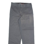 DICKIES Chino Womens Trousers Grey Regular Straight W28 L28
