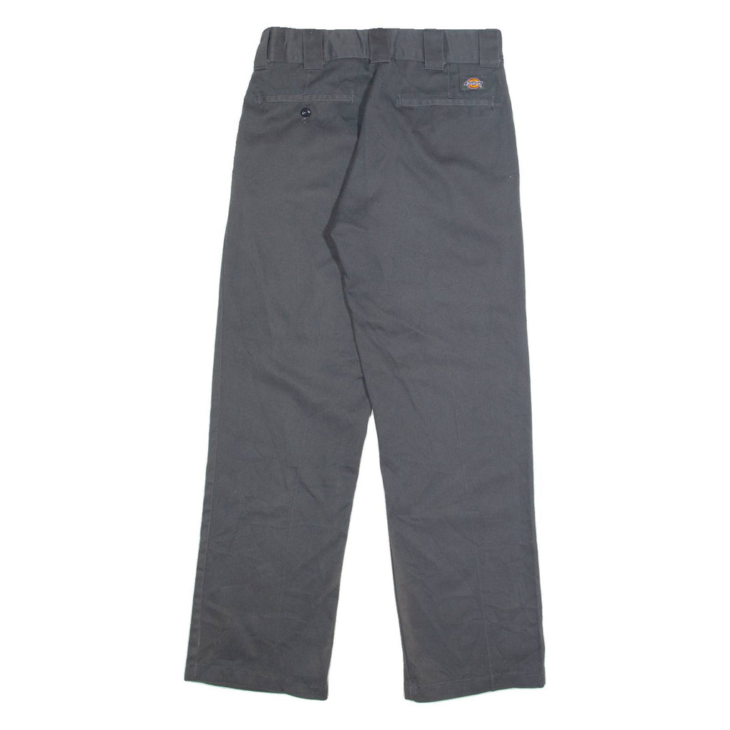 DICKIES Chino Womens Trousers Grey Regular Straight W28 L28