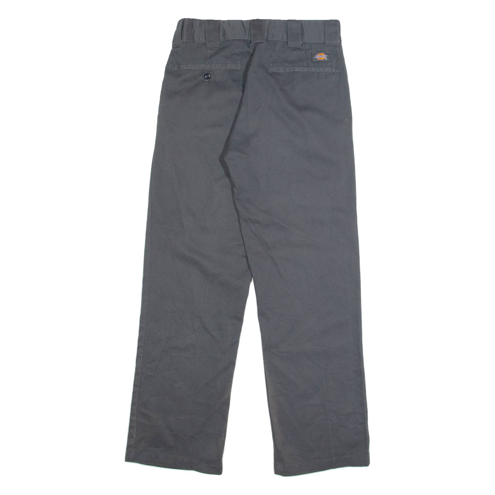DICKIES Chino Womens Trousers Grey Regular Straight W28 L28