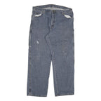 DICKIES Mens Relaxed Blue Denim Jeans W40 L32 Workwear Casual Zip Closure