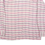 FARMERS Mens Pink White Stripe Shirt M Button Long Sleeve Cotton Blend Casual
