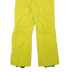 COLUMBIA Lined Womens Polyester Blend Yellow Relaxed Trousers W32 L30 Outdoor