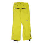 COLUMBIA Lined Womens Polyester Blend Yellow Relaxed Trousers W32 L30 Outdoor