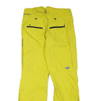 COLUMBIA Lined Womens Polyester Blend Yellow Relaxed Trousers W32 L30 Outdoor