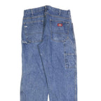 DICKIES Mens Blue Relaxed Straight Denim Medium W34 L32 Workwear Jeans
