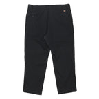 DICKIES Mens Cotton Blend Black Regular Fit Straight Leg Trousers W40 L29