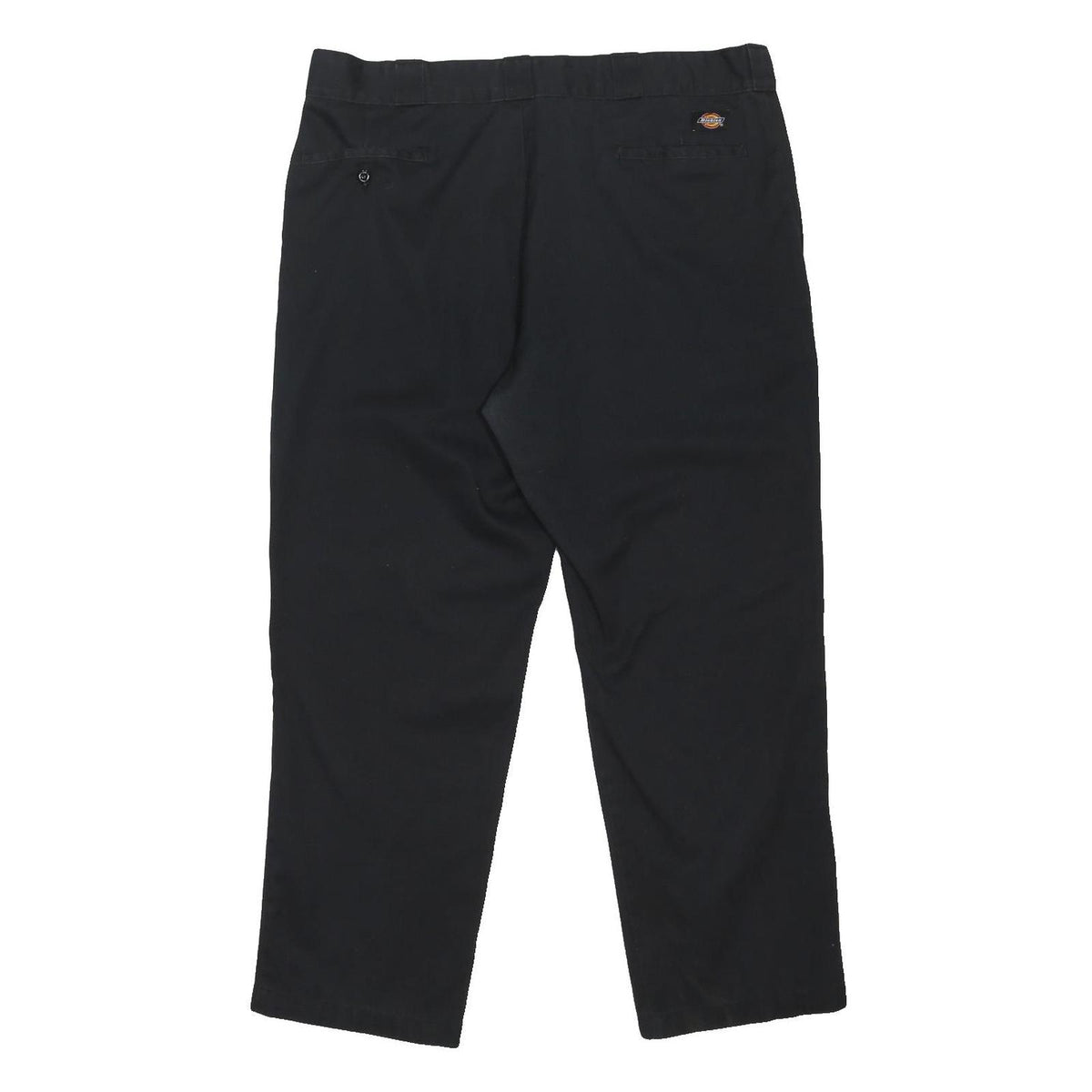 DICKIES Mens Cotton Blend Black Regular Fit Straight Leg Trousers W40 L29