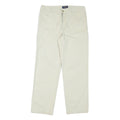 POLO RALPH LAUREN Mens Cotton Blend White Regular Straight Trousers W30 L27
