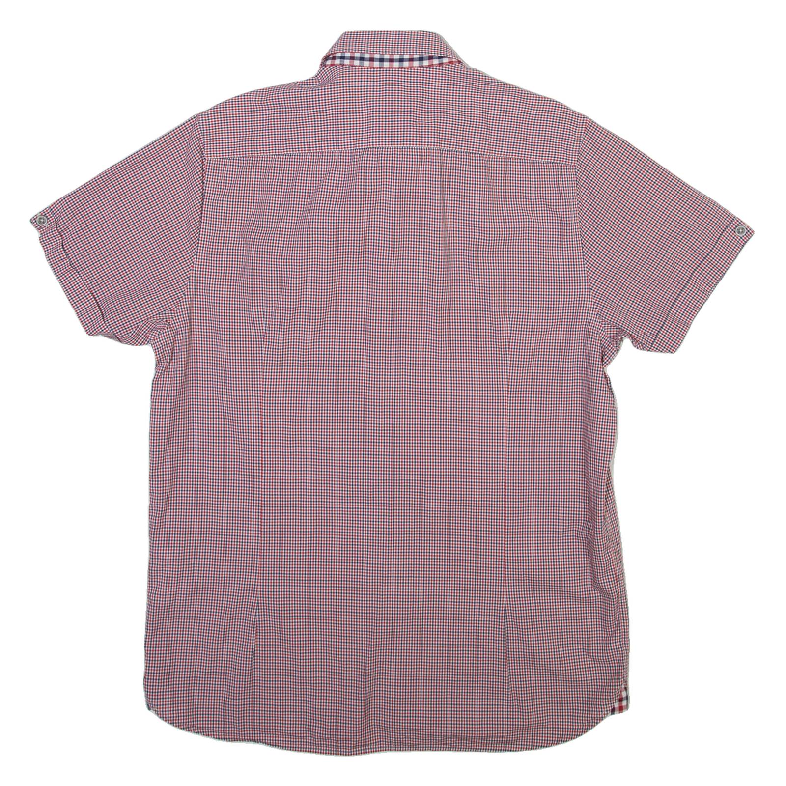 TED BAKER Mens Shirt Red Gingham M