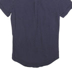 U.S. POLO ASSN Mens Blue & White Polka Dot Shirt S Short Sleeve Button Casual