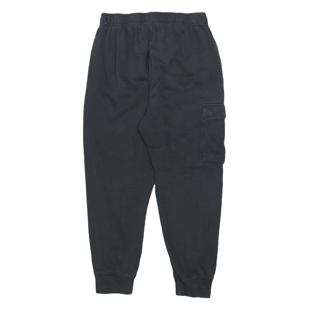 NIKE Mens Joggers Black & Blue Casual Slim Tapered M W28 L25 Cotton Blend