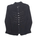 YESSICA Rhinestones Womens Blazer Jacket Black S