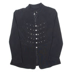 YESSICA Rhinestones Womens Blazer Jacket Black S