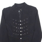 YESSICA Rhinestones Womens Blazer Jacket Black S