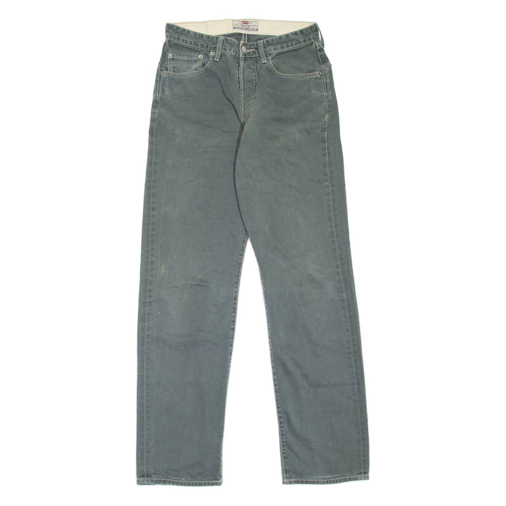 LEVI'S Mens Jeans Green Regular Straight 90s W27 L32