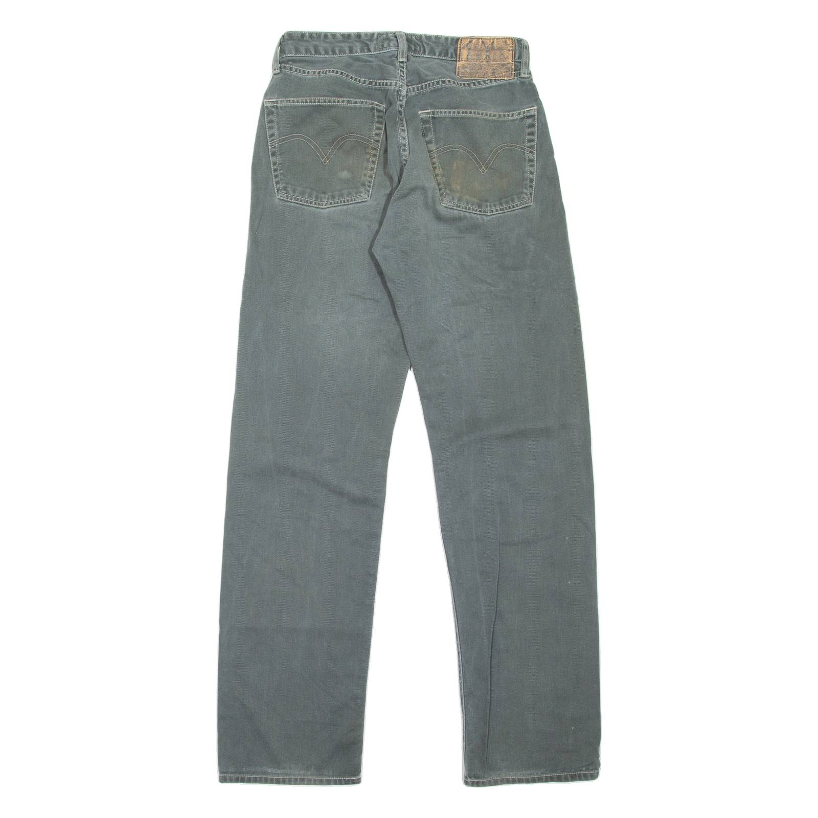LEVI'S Mens Jeans Green Regular Straight 90s W27 L32
