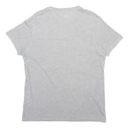 TOMMY HILFIGER Mens Grey Crew Neck Short Sleeve T-Shirt L Classic Cotton Blend
